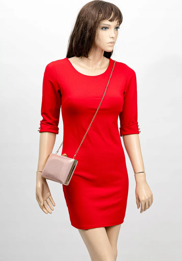 Sac à Main Embrayage avec Chaîne Finition Luxe - Modèle Boîte Rigide - 9