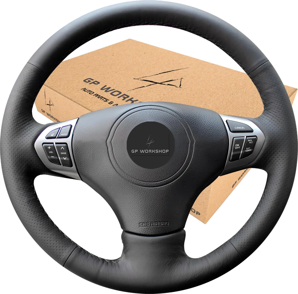 Coprivolante In Microfibra Pelle Per Suzuki (Liana, Splash, Swift, SX4, Jimny, Ignis, Vitara, Baleno), Antiscivolo E Traspirante