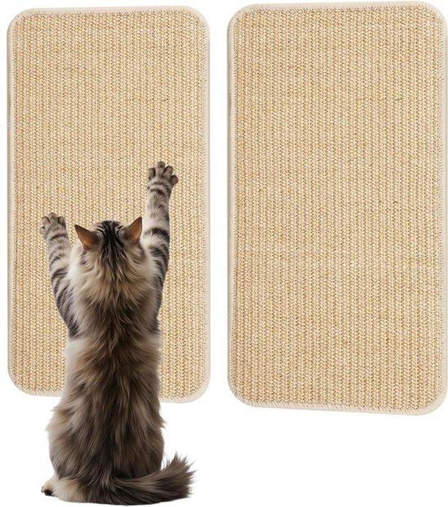 Famanu Wandkratzmatte 50x25 cm - Wandmontage für Katzen