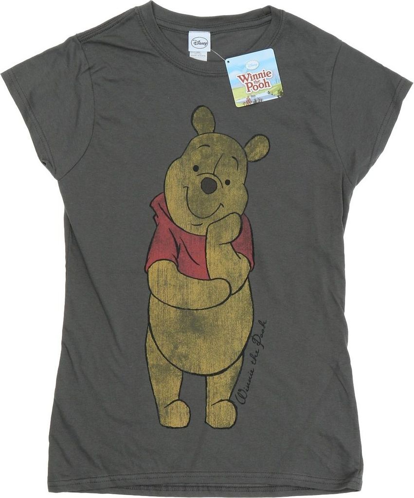 Winnie the Pooh - T-Shirt für Damen BI1715 (XL) (Holzkohle)