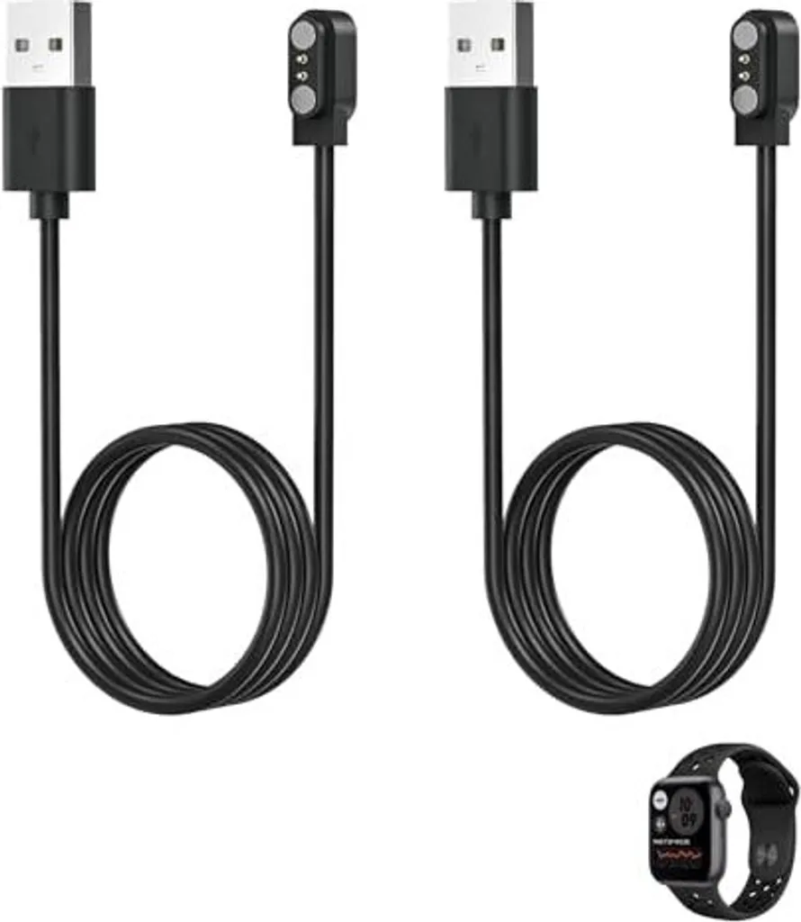 Kit 2 Caricabatterie Magnetici 2.84mm per Smart Watch e Fitness Tracker