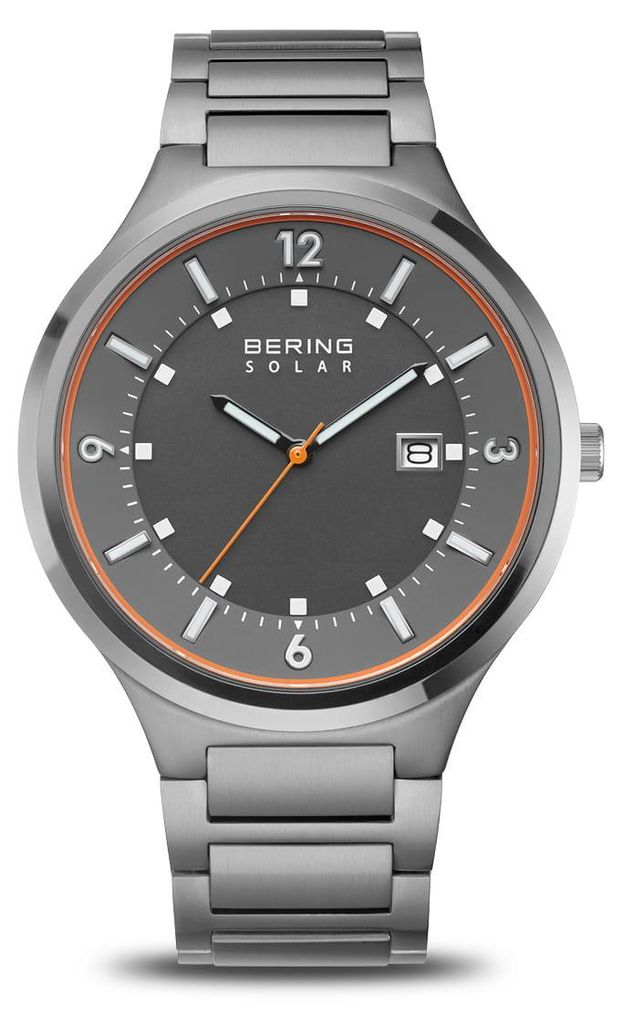 Bering Herren Armbanduhr 14442-777 Slim Solar Edelstahl Produktbild 