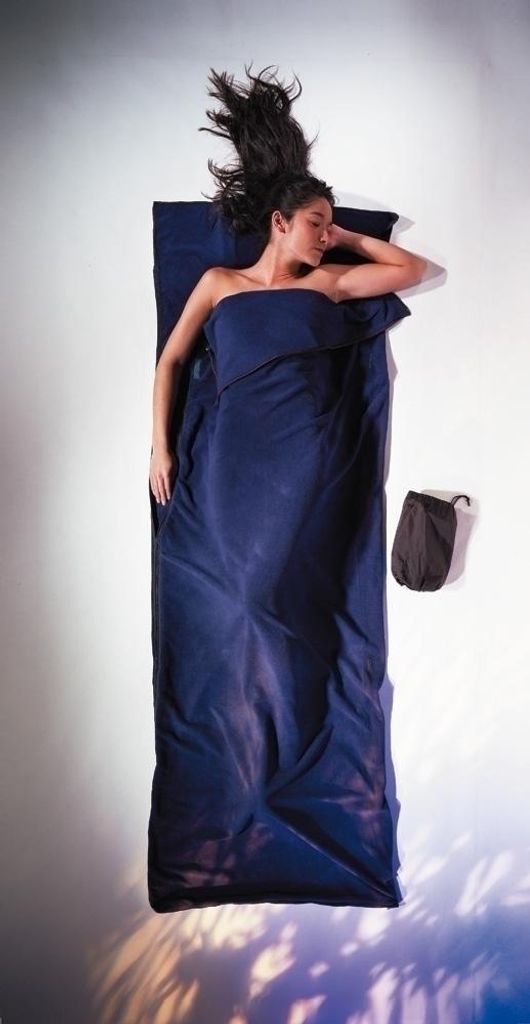Cocoon TravelSheet Polyester Hüttenschlafsack (Wärmeleistung +8°C / Max. Körpergröße 190cm / Gewicht 0,91kg) tuareg