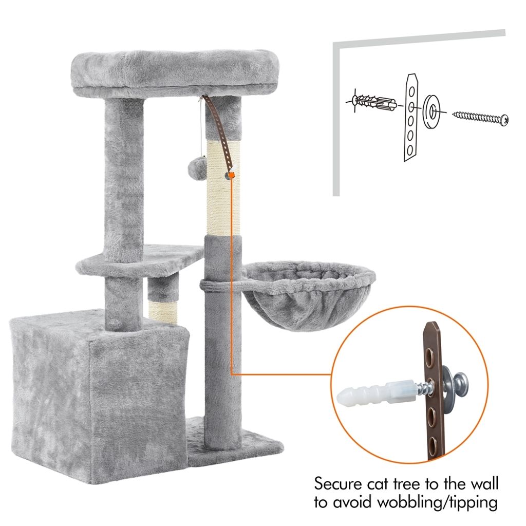 Yaheetech Kratzbaum Katzenbaum 87 cm Kletterbaum mit Produktbild 5