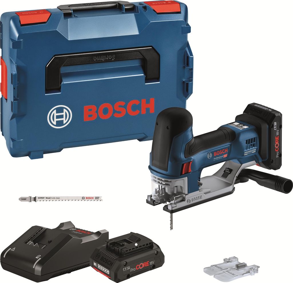 BOSCH Professional GST 18V-155 SC Akku-Stichsäge Set 2x 18,0 V, mit 2 Akkus