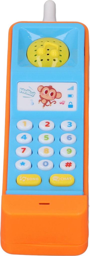 Baby-Handy-Spielzeug, pädagogische Musik-Simulation, Retro-Leuchten, Lernspiel für Jungen und Mädchen, Orange
