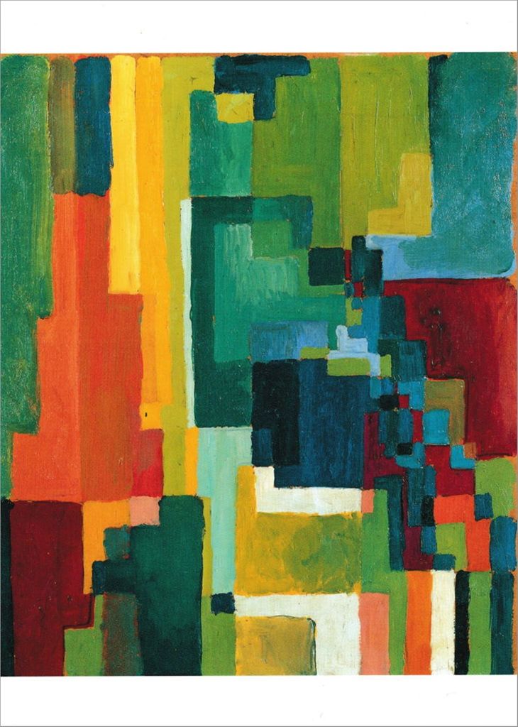 Kunstkarte August Macke "Farbige Formen II"