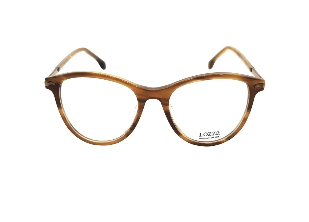 Lunettes d'optique Lozza VL4090 en métal léger avec branches fines
