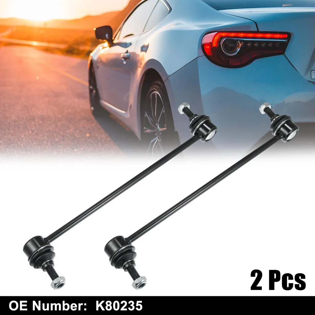 Biellettes de barre stabilisatrice K80235 en acier renforcé noir - 2 unités