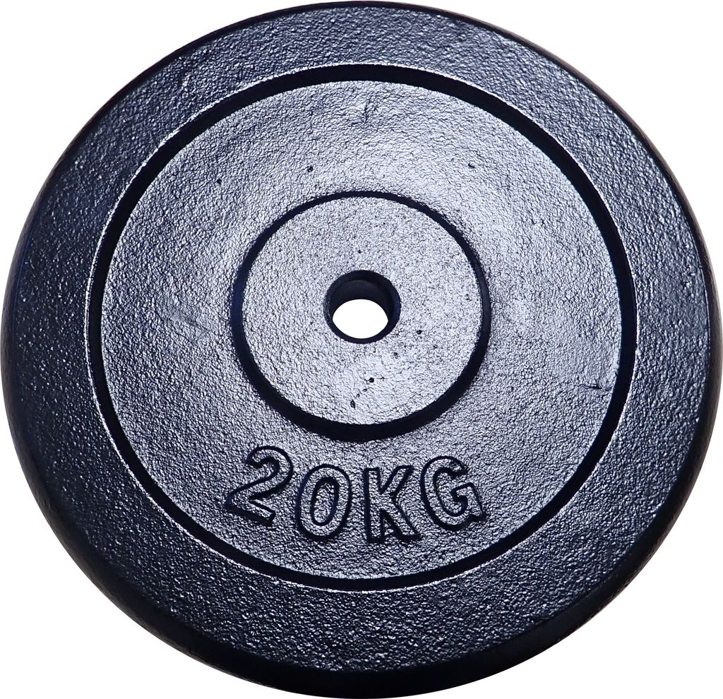 Gusseisen Hantelgewichte 20 kg, 30 mm Achsloch, 33,5 cm Durchmesser für Kurzhanteln