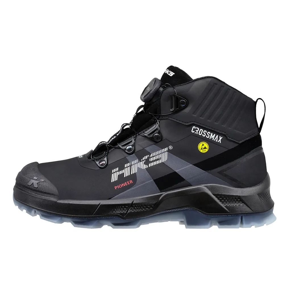 Bottes de sécurité S3 Homme HKS Pioneer Black BOA vegan et résistantes 47