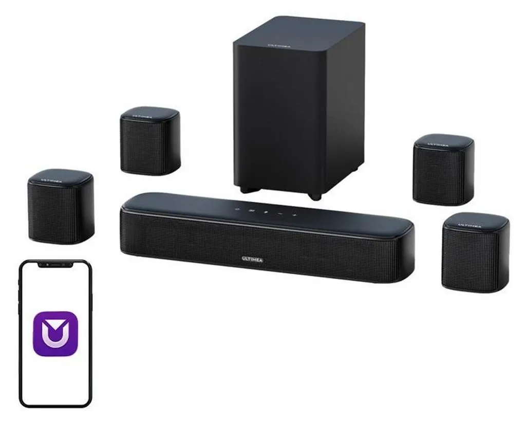 Barre de son compacte Ultimea U2601 avec égaliseur et basses claires