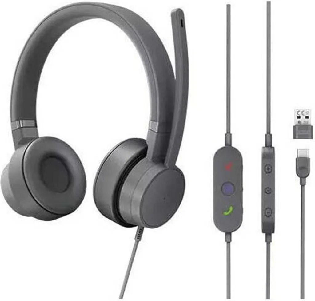 Casque supra-aural filaire USB-C haute performance pour professionnel