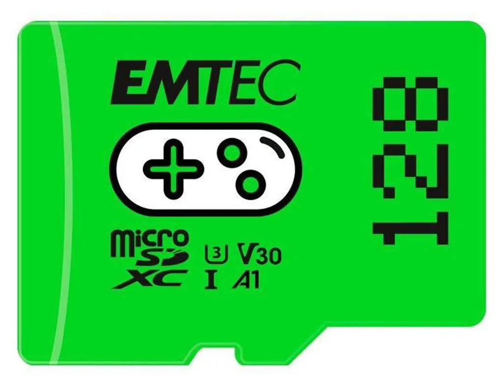 EMTEC Gaming Carte MicroSDXC 128 Go UHS-I U3 V30 A1 pour Console de Jeux