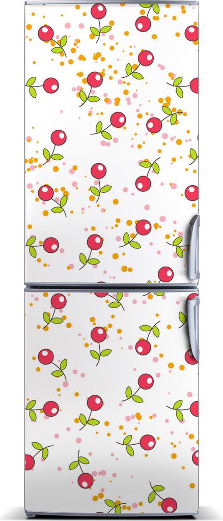 Tulup Kühlschrankdekoration - Magnetmatte - 70 cm x 190 cm - Magnet auf dem Kühlschrank - Kirschen