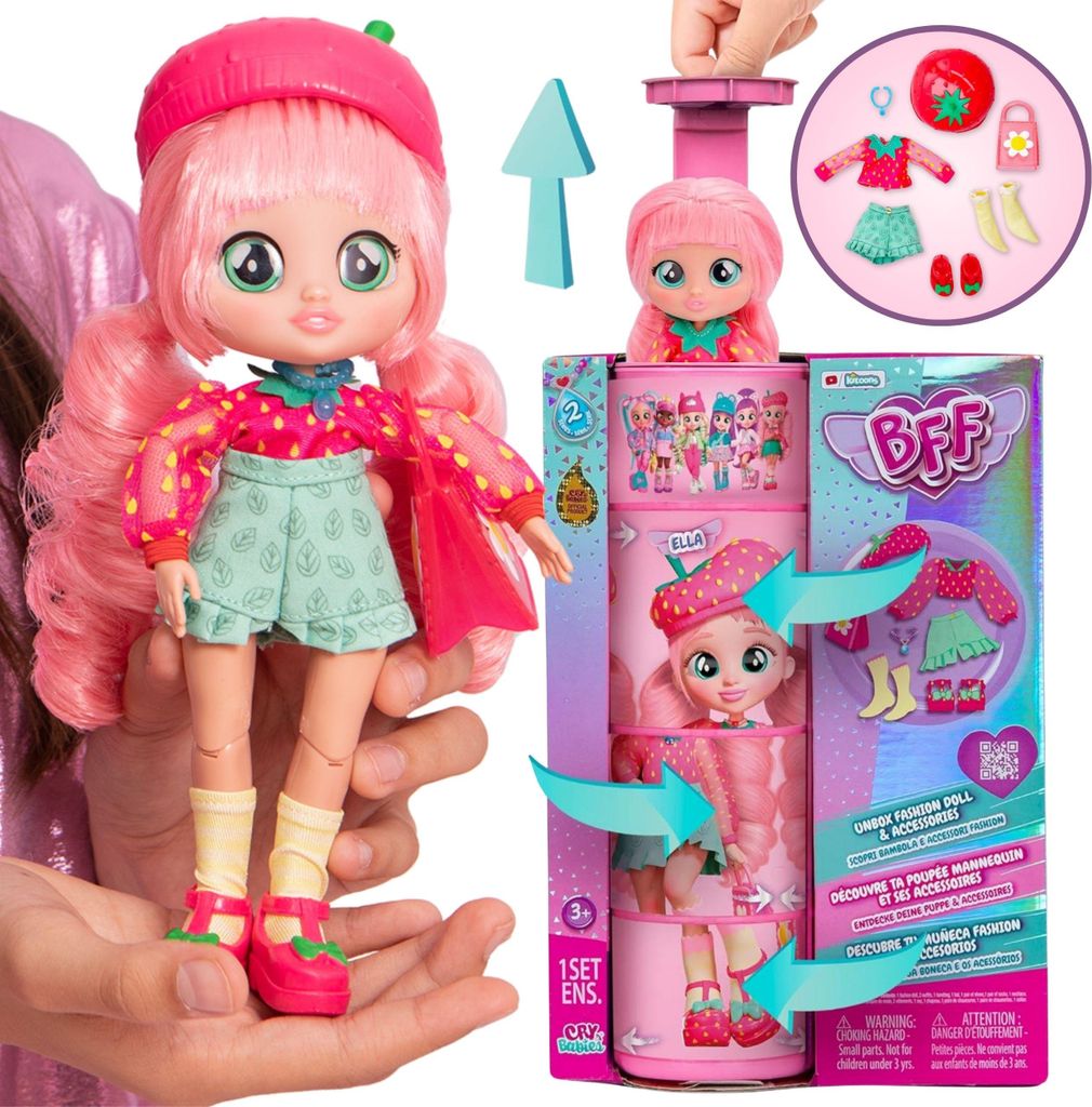 Cry Babies BFF - Módní panenka ELLA Mládežnice + doplňky, Obrázek produktu 
