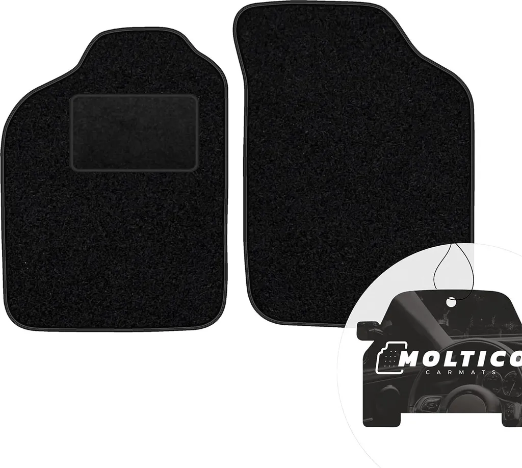 Tappetini moto-MOLTICO per Renault Clio I 1990-1998 Velours Nero