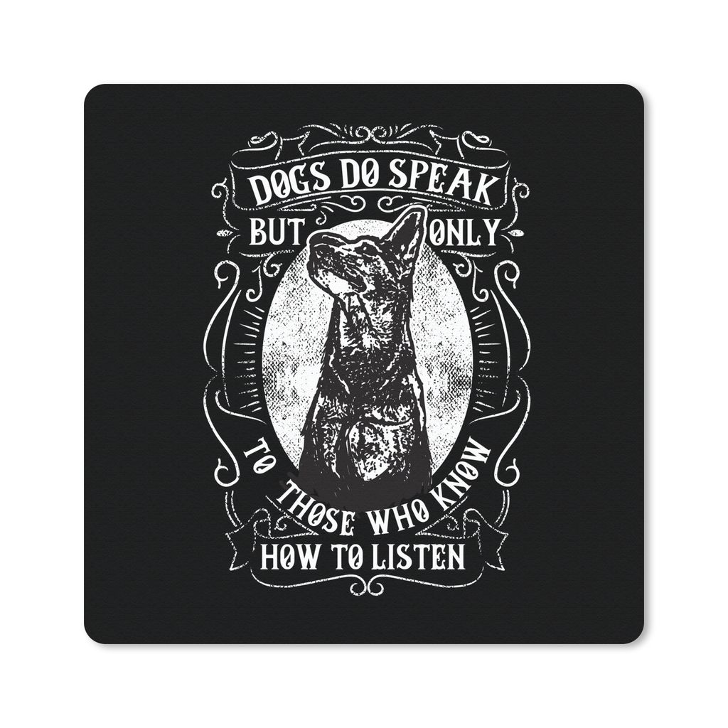 MuchoWow® Mauspad Mousepad Hund - Retro - Schwarz - Weiß - Produktbild 