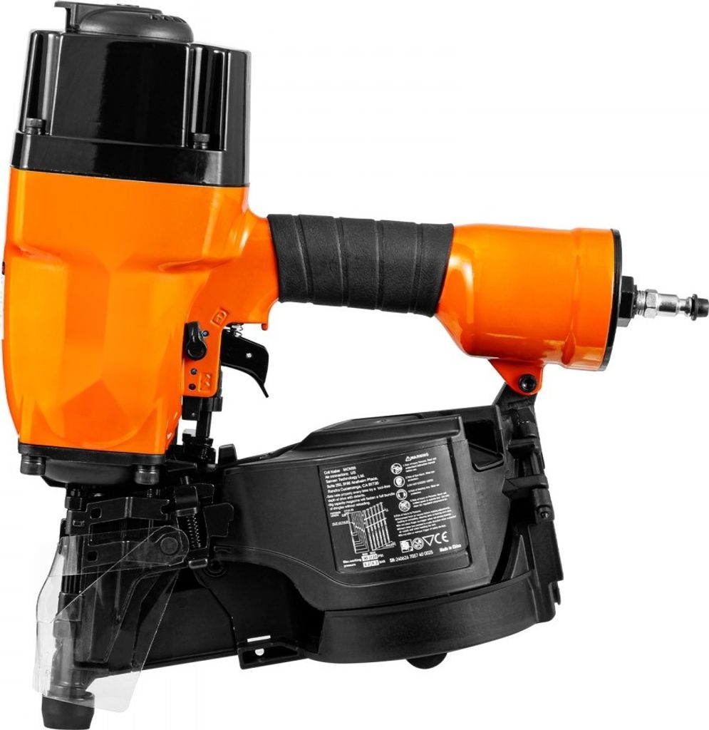 MCN90 Druckluftnagelpistole - 45-90mm Klammergerät - Druckluft Tacker für Holzbau und Handwerk