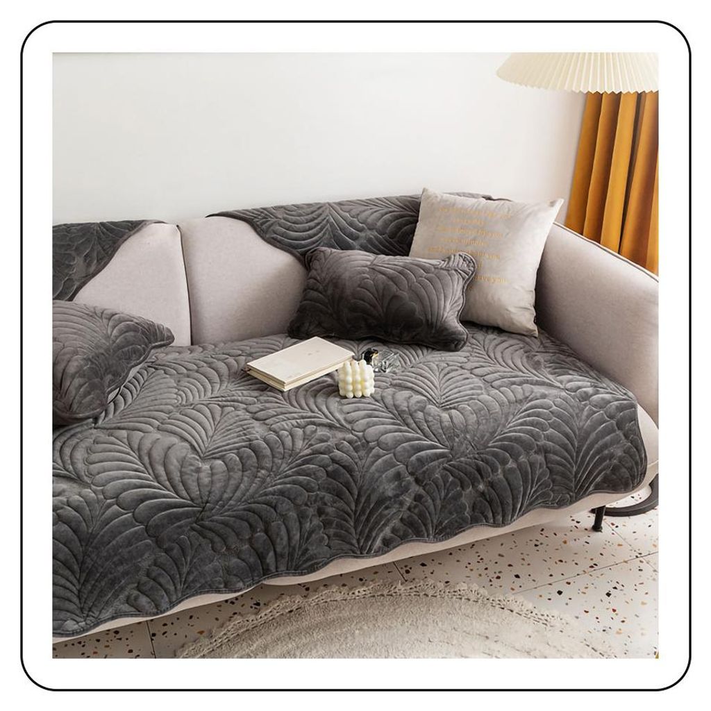 Sofadecke, Sofaschutz für Hund/Katze, warme, superweiche Kurzplüsch-Fleecedecke/Sofabezug