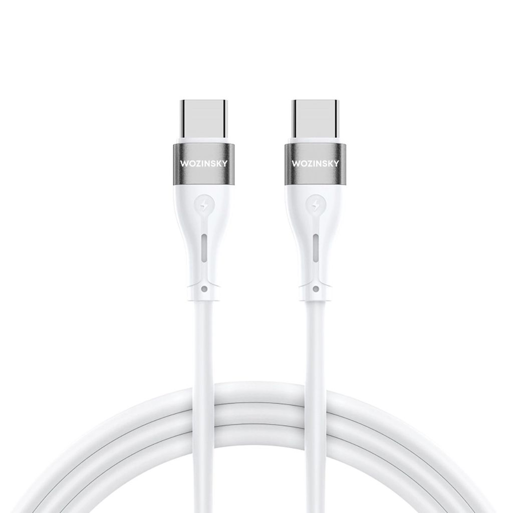 Wozinsky Wstcc2 Câble Usb-C / Usb-C Pd 65W 2 M - Blanc Image du produit 