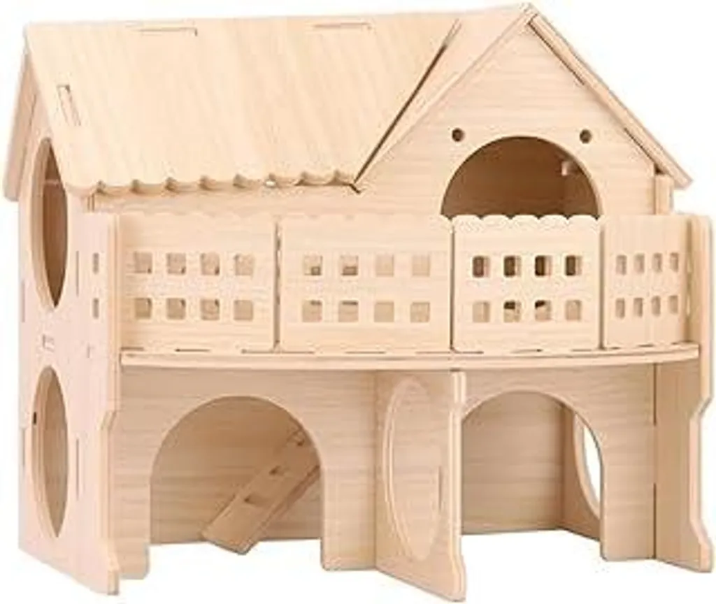 Piattaforma per Criceti con Tetto Rimovibile | Accessori Labirinto Legno