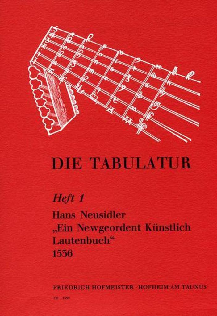 \Ein newgeordent künstlerisch Lautenbuch\" 1536für Laute"