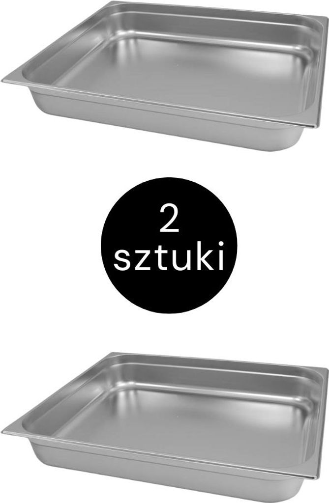 Pojemnik GN Mega-M 2/1 650x530x100 (zestaw 2 szt.) N