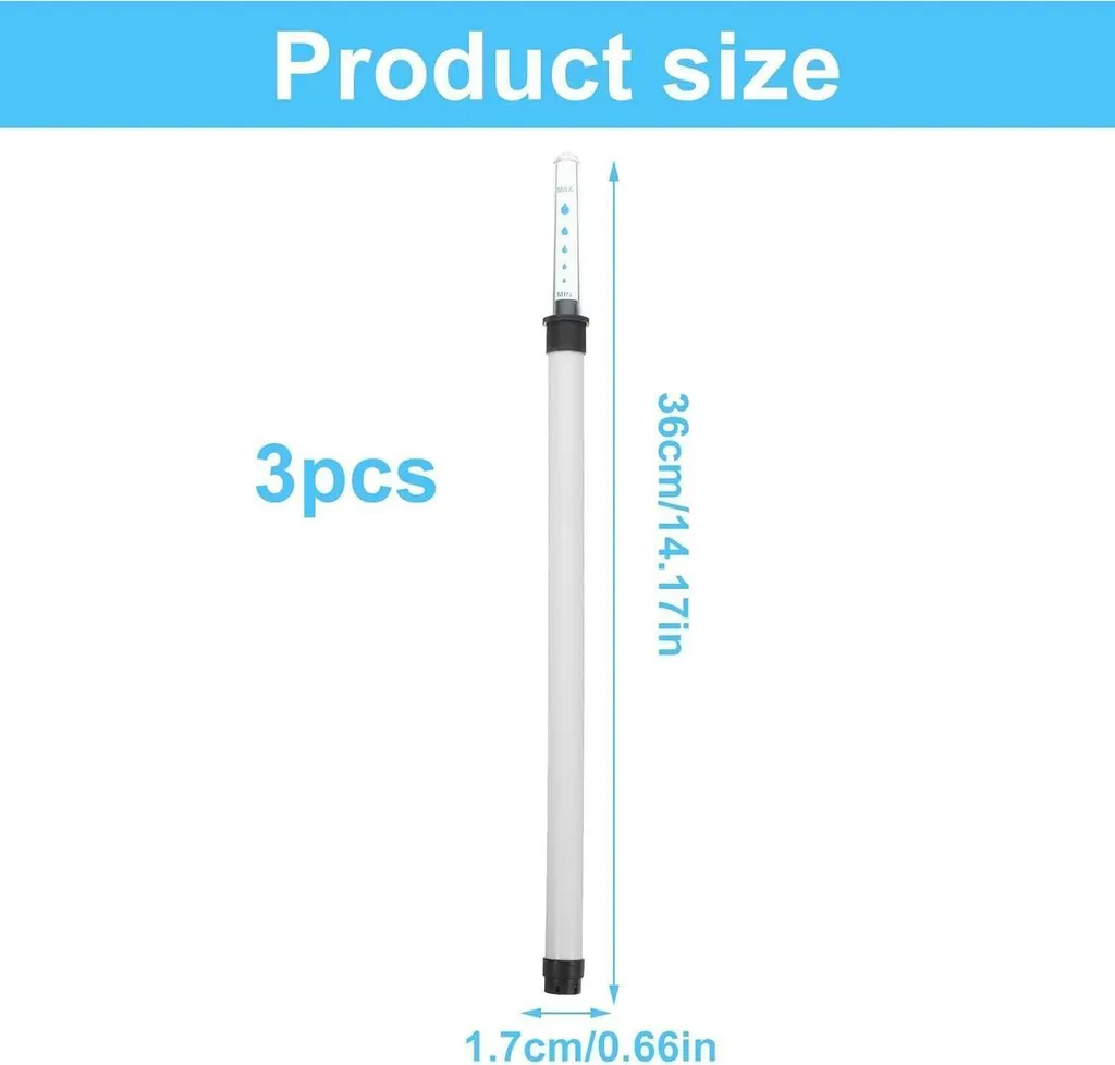 Set de 3 indicateurs de niveau d'eau 36cm pour plantes d'intérieur
