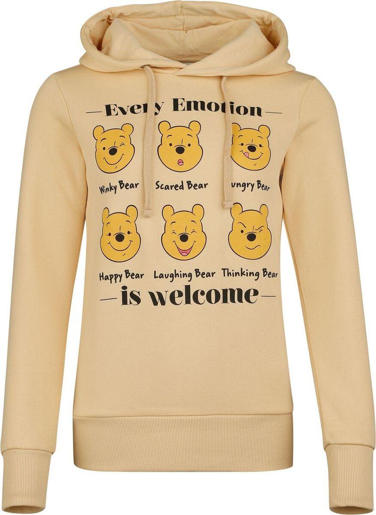 Winnie The Pooh Kapuzenpullover Damen Every Emotion Is Welcome beige 3XL