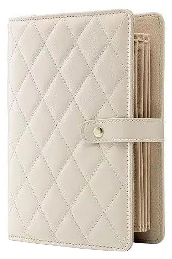 Reise-Schmucketui, wasserdicht, gesteppt, Kunstleder, Aufbewahrungstasche mit mehreren Fächern, Schmuckaufbewahrungsbeutel