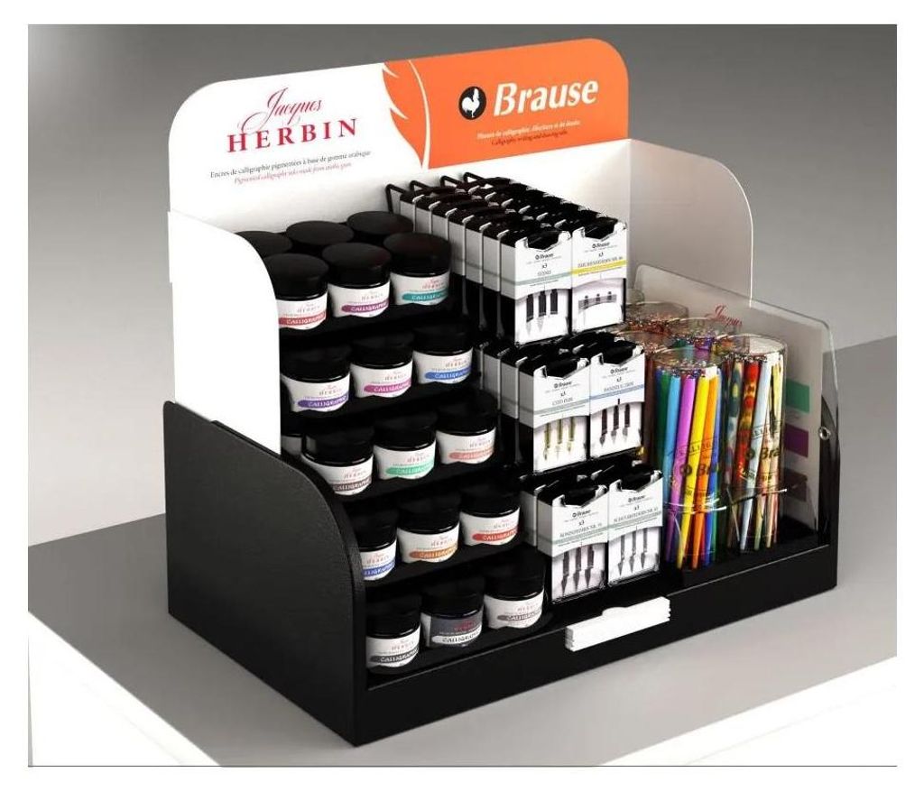 Display Federh/Federn/Tinte leer