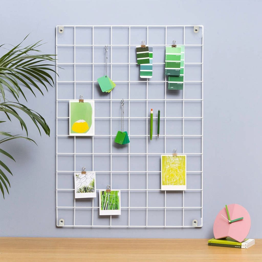 Wallity, WR001, Wanddeko, Weiß, Metall, 50 x 70 x 3 cm