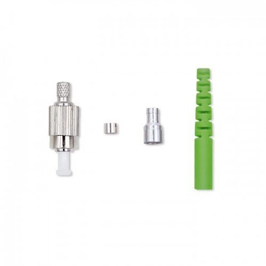 Qoltec FC/APC Glasfaser-Stecker | Singlemode | 2,0 mm | Montagesatz | 200 Stück