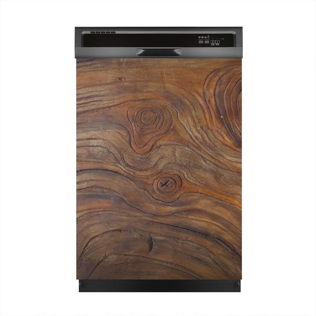 Magnete Dekorative 60x80 cm Küche Magnetmatte Spülmaschine - Dunkle Holz