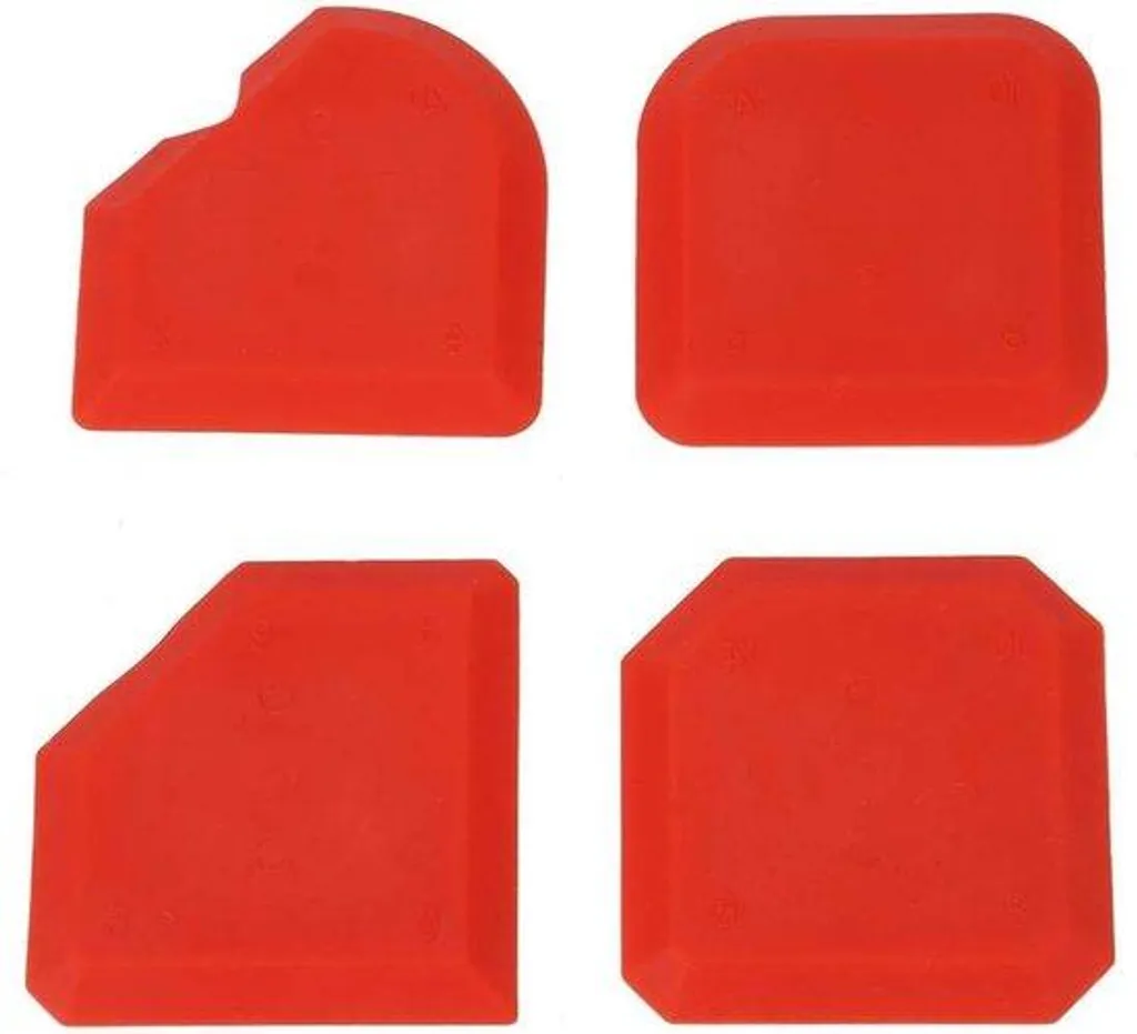 Outil à joint silicone avec grattoir intégré pour angles et bords