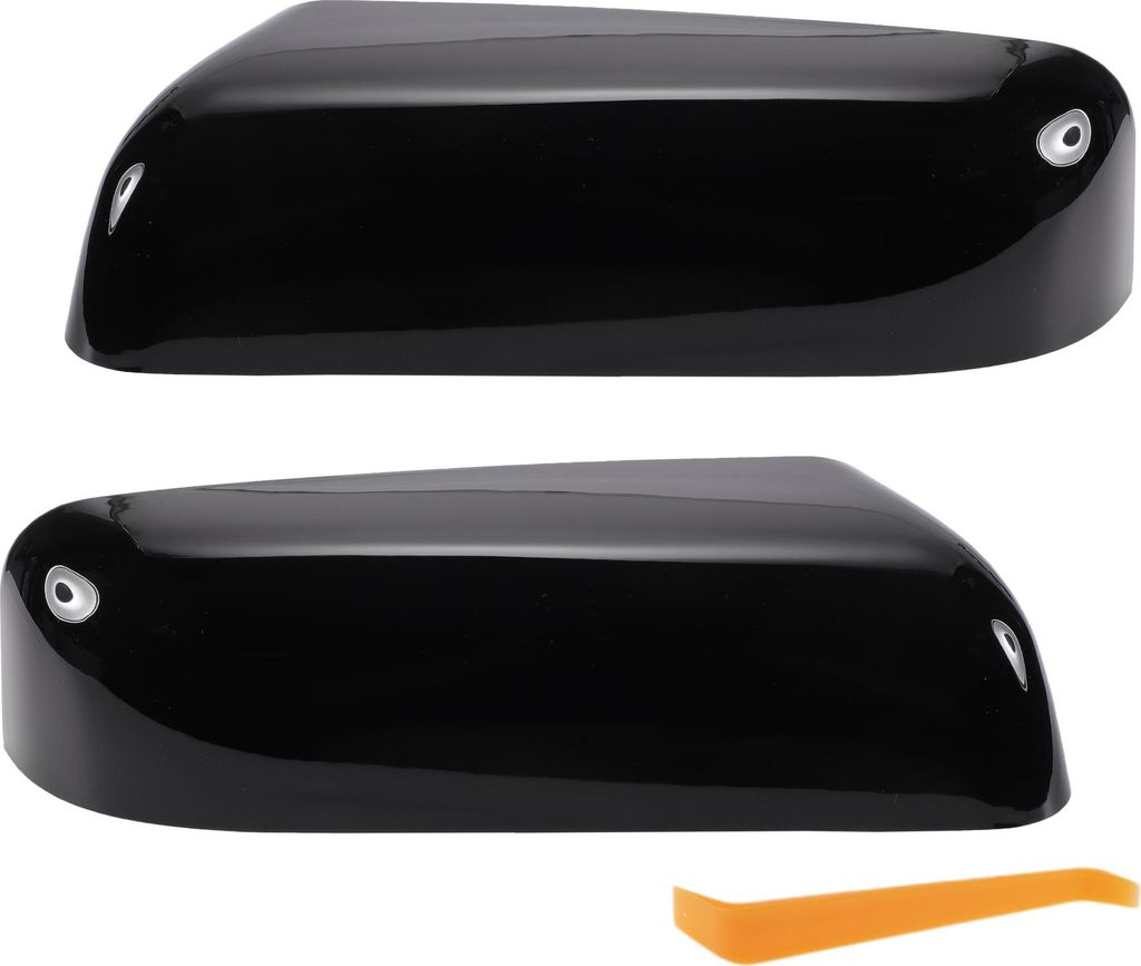 1 Set Auto-Rückspiegelabdeckung für Fahrer- und Beifahrerseite, Ersatz in glänzendem Schwarz für Ford F-150 F150 2009-2014, Spiegelabdeckungen,...