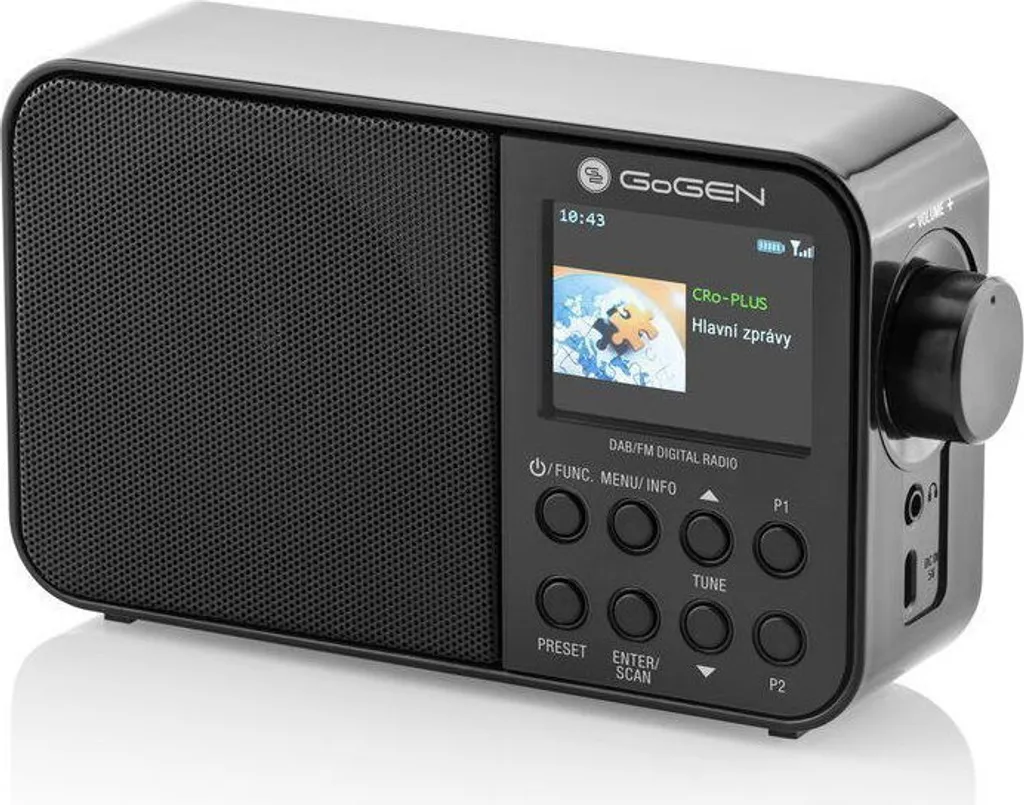 Radio numérique DAB+ Gogen 500 BT C Bluetooth sans grésillements en noir
