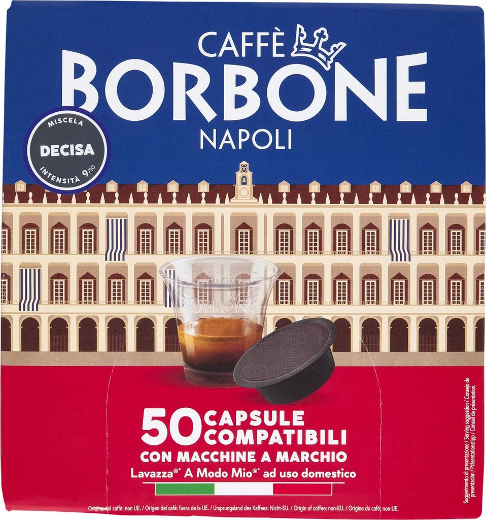 50 Don Carlo - Comp. Lavazza a Modo Mio - Mischung Decisa - Caffè Borbone