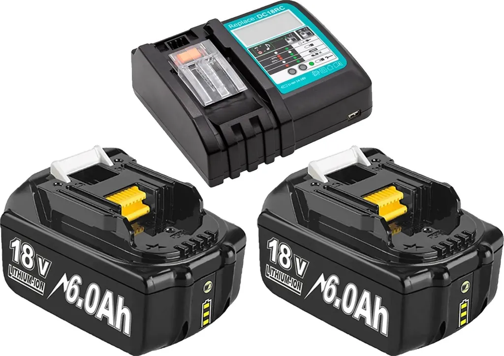 Set 2 Batterie 6000mAh 18V | Energia Infinita per Elettroutensili