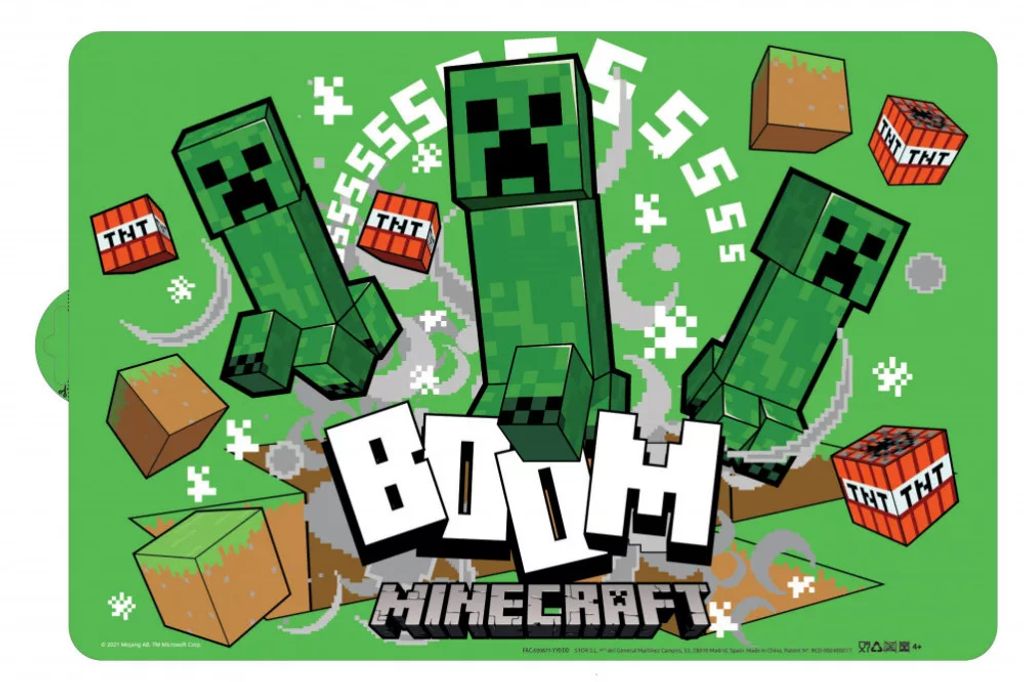 Untersetzer Tischset 28x42cm Minecraft Creeper