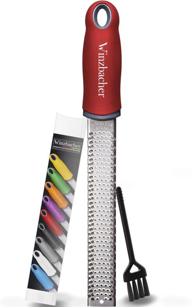 Râpe en acier inoxydable Premium avec étui de protection et brosse noire
