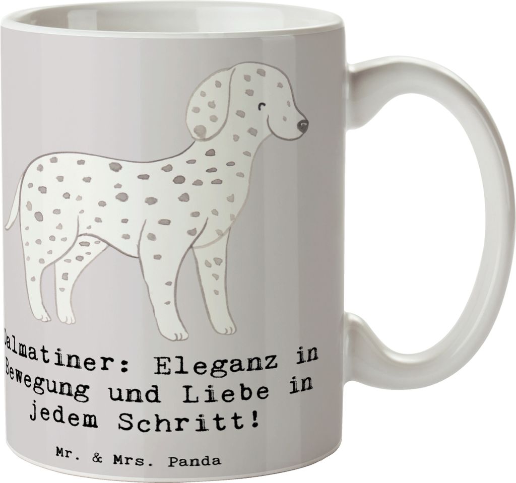 Mr. & Mrs. Panda Kaffeetasse Dalmatiner Charme - Grau Produktbild 