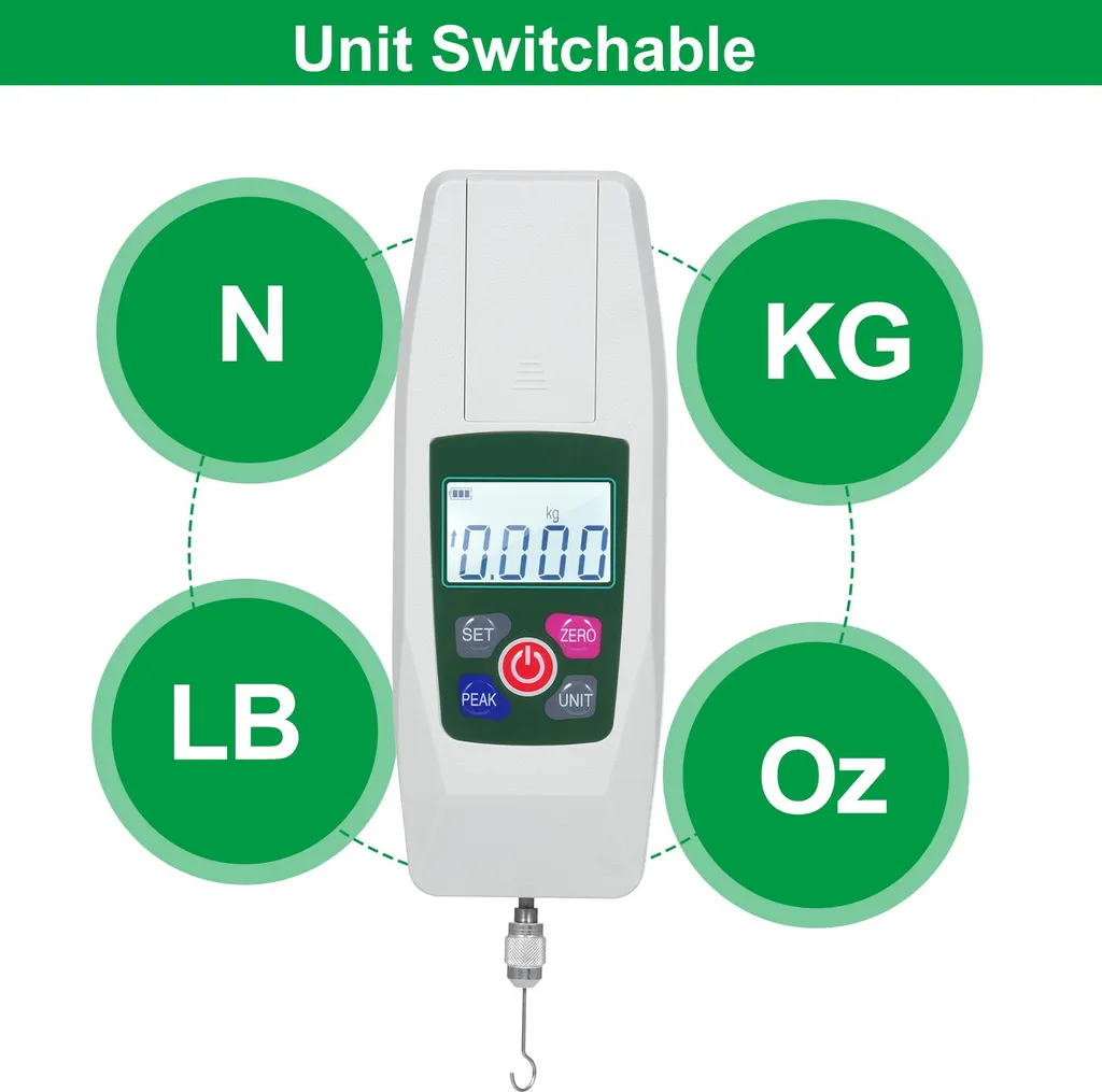Dynamomètre de précision 5 kg avec arrêt automatique et écran LCD