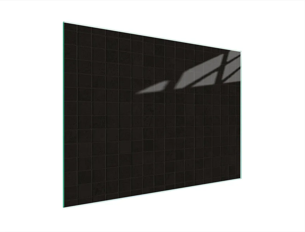 Tagliere Multiglass Nero 30x22 | Piastra Copriforno in Vetro di Design