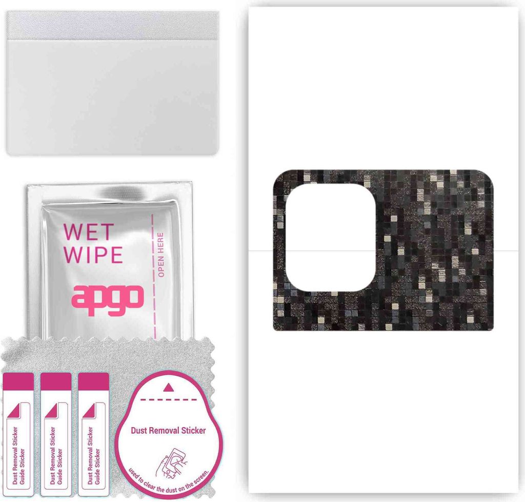 apgo Rückseite Schutzfolie, Skin, kompatibel mit Oppo Find X3 Pro Lensman, Hinten Displayschutzfolie aus Vinylfolie, kratzfest, einfache Montage -...