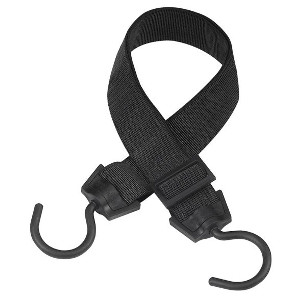 MASTER LOCK 0,60 bis 1,20 m x 40 mm Giant Rotative Hook Gummi-Spannseil, Schwarz, 4 cm, 120 cm, 1 Stück(e)