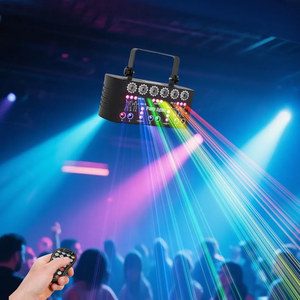 Éclairage Disco LED pour Fête à Domicile avec Prise UE et Télécommande - 2