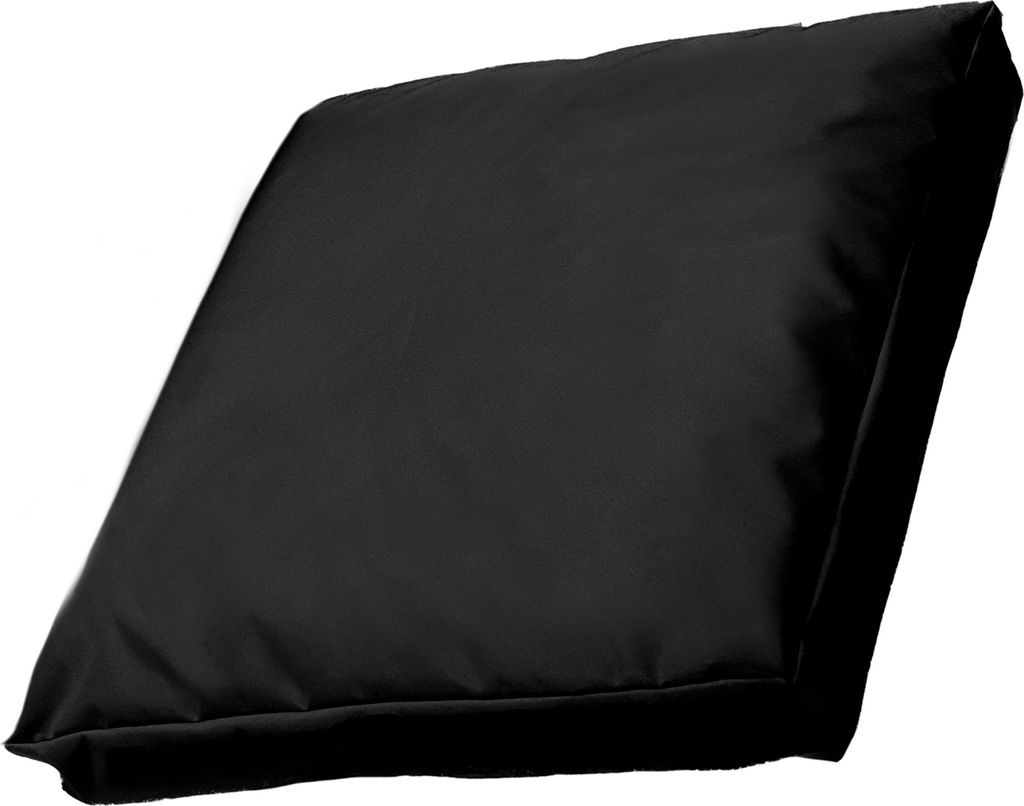 Sitzkissen Gartenkissen Stuhlkissen 60X60 Für Pouffe Polsterauflage mit Reißverschluss Flach Schwarz