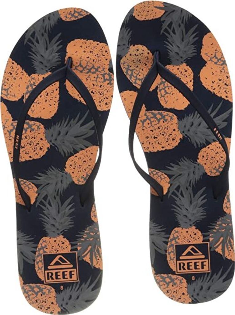 Reef Damen Bliss- Zehentrenner Sandale Coral Pineapples, 42.5 E